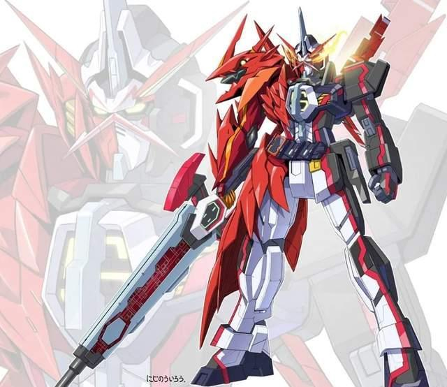 四位假面骑士的高达形态圣刃三位骑士很帅气