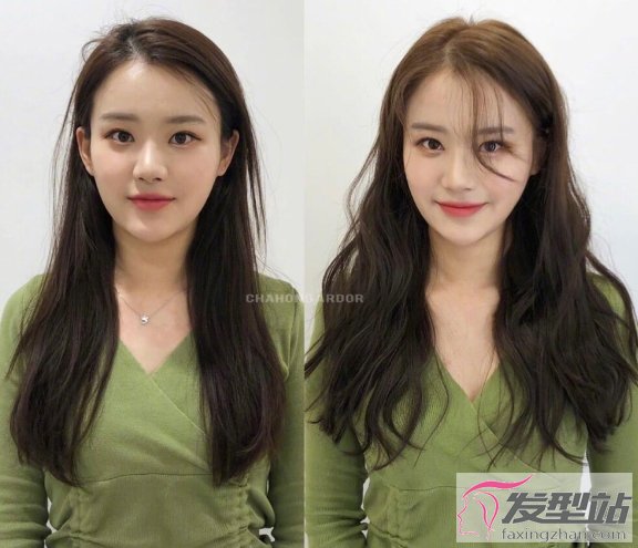 直发vs卷发效果对比图 颜值,发量都翻倍巨显气质