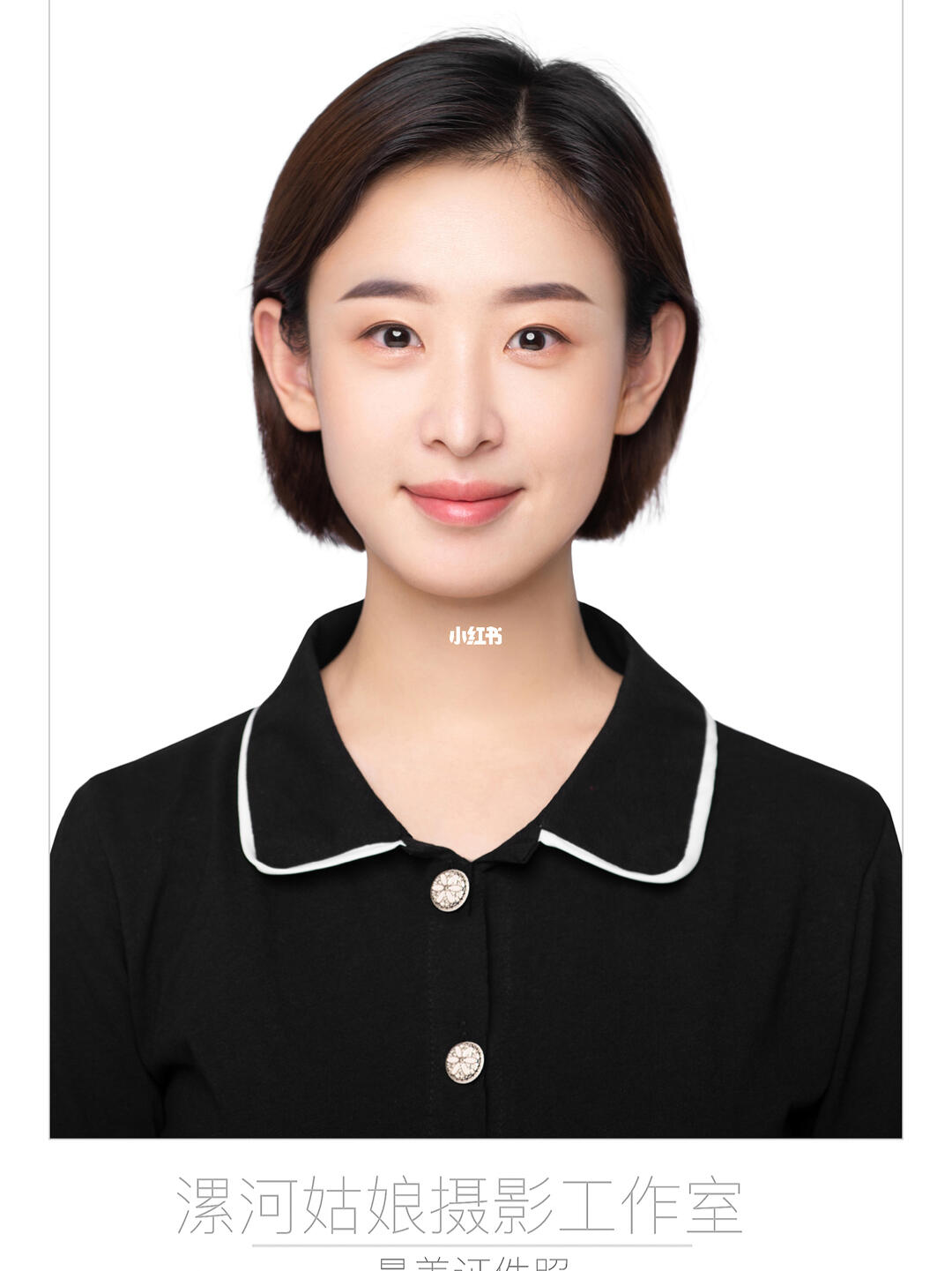 短发女孩很可爱_短发_漯河实验高中攻略_证件照_摄影_写真