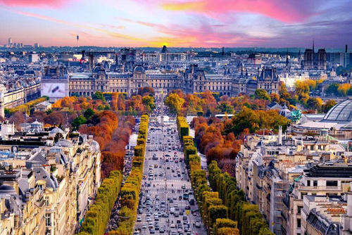 香榭丽舍大街:世界三大繁华中心大街之一_街道_法国_游客