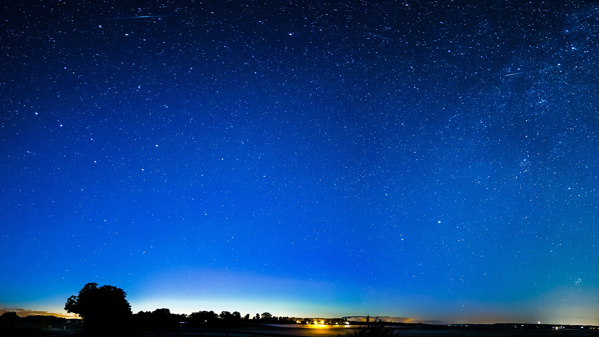 蓝色星空唯美图片桌面壁纸高清大图预览1920x1080_风景壁纸下载_美桌