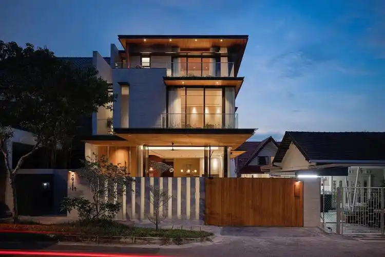 占地110平现代别墅实景分享