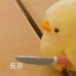 小鸡拿刀表情包杀掉你