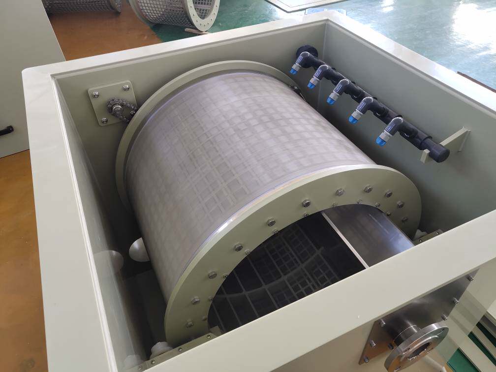转鼓微滤机鱼池大型水产过滤器海水虾蟹锦鲤养殖分离设备
