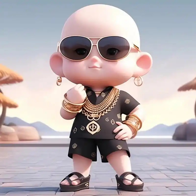 男生头像 光头酷小伙