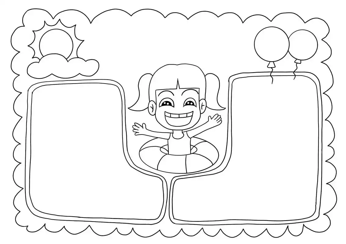 美术老师手抄报教程:2020年中小学生防溺水手抄报