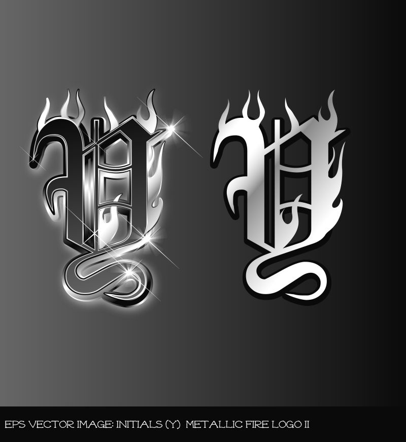 矢量字母m标志设计