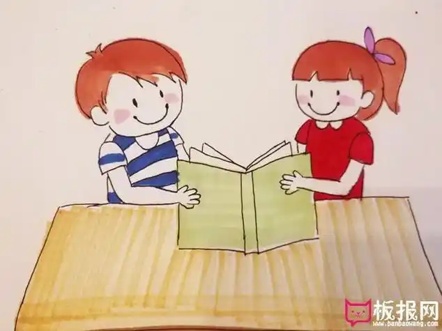 我和书的故事简笔画集