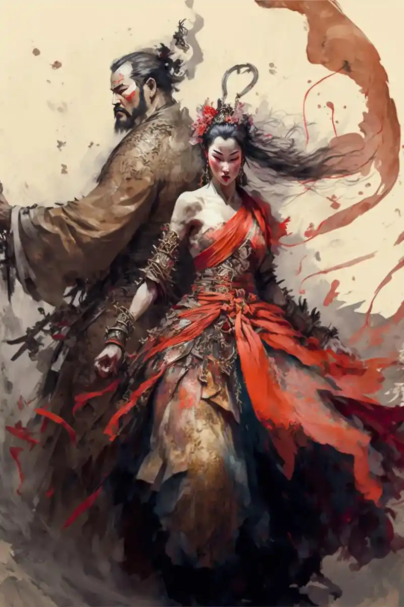 插画 #国风 #霸王别姬 #古风 #igen - 抖音