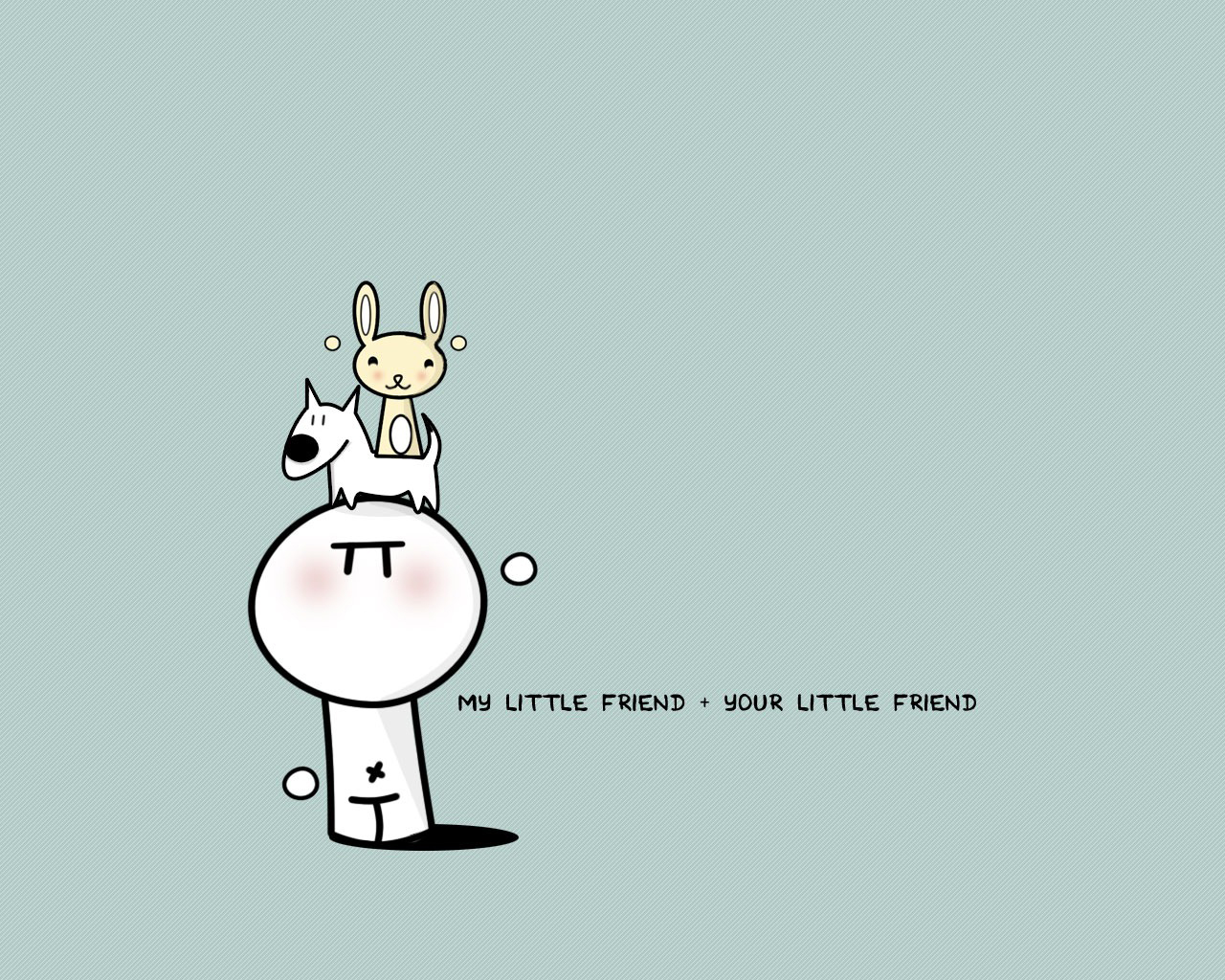 超萌的可爱手绘卡通pincel3d创意漫画桌面壁纸