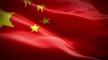 五星红旗全屏飘扬波浪状飘动视频素材