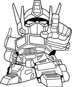 eps立体模型eps格式立体模型素材图片变形金刚–汽车人首领擎天柱简笔