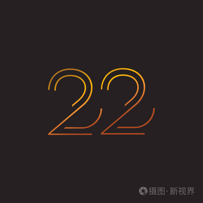 数字当代数22徽标