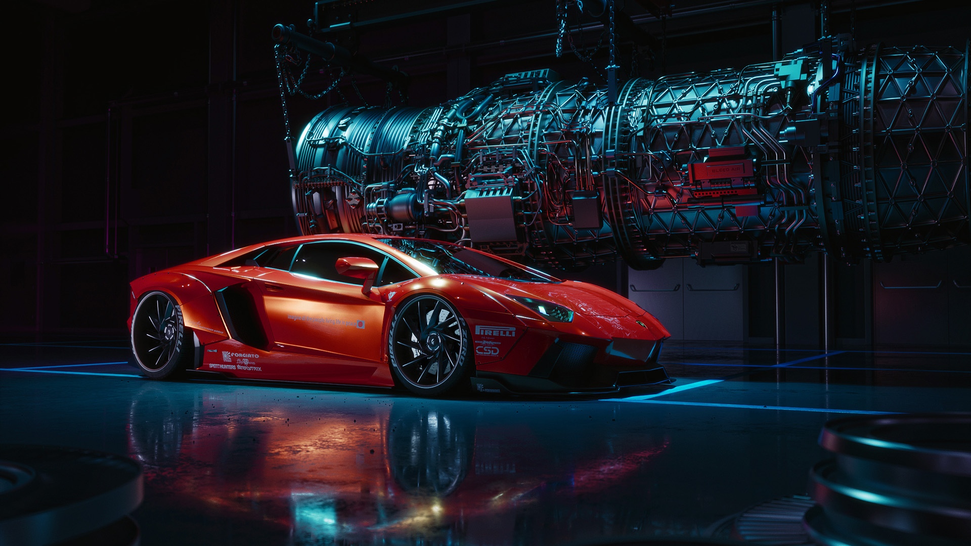 兰博基尼酷炫跑车图片桌面壁纸