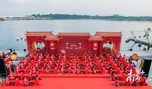 鸳鸯和鸣,情定南山,南山区第十五届汉式集体婚礼浪漫举行