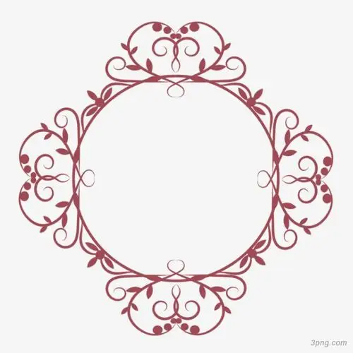 精美花纹边框png素材透明免抠图片边框纹理