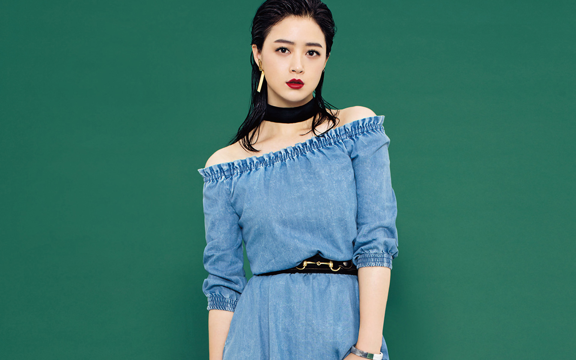 蒋欣最新魅力时尚写真图片桌面壁纸