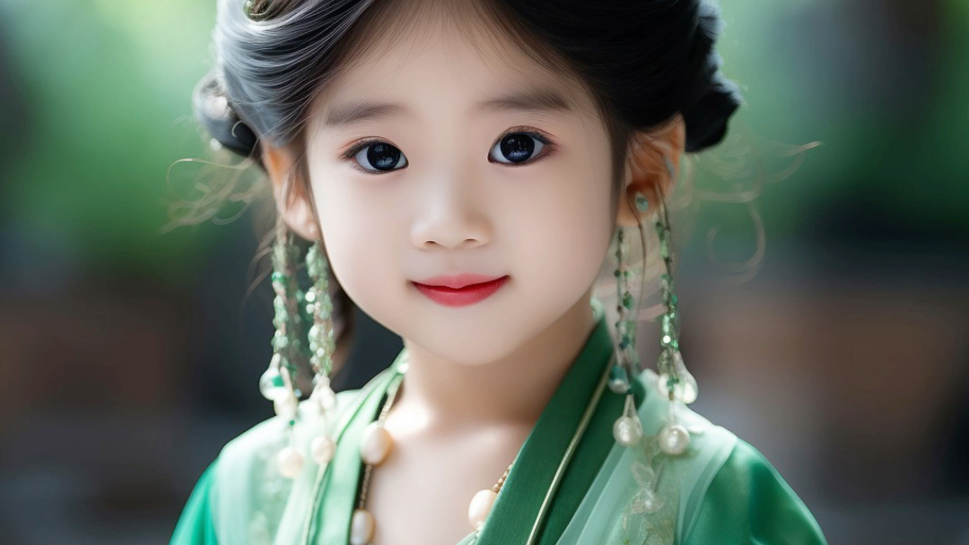 可爱汉服小女孩,古典小美女,小公主珠宝配饰 #小女孩头像