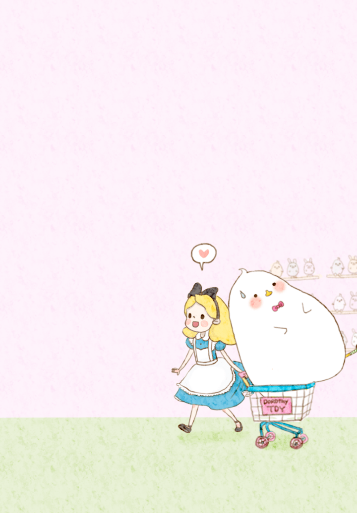 iphone壁纸 萌物 可爱 背景 套图 韩系 插画 素材 ╯з ) 麽麽