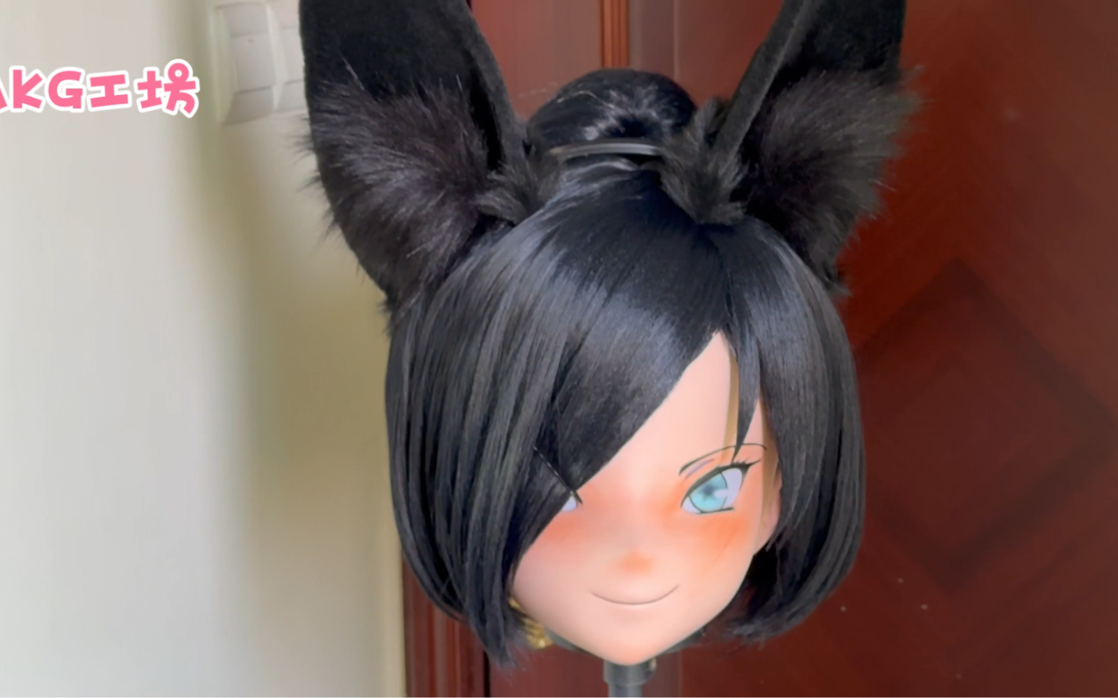 全头带锁cosplay二次元道具kig面具kigurumi头套