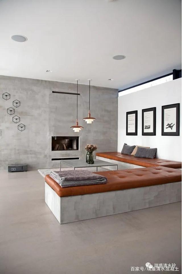 素颜的混凝土清水混凝土装饰装修风格,在室内的装饰空间中可以广泛的
