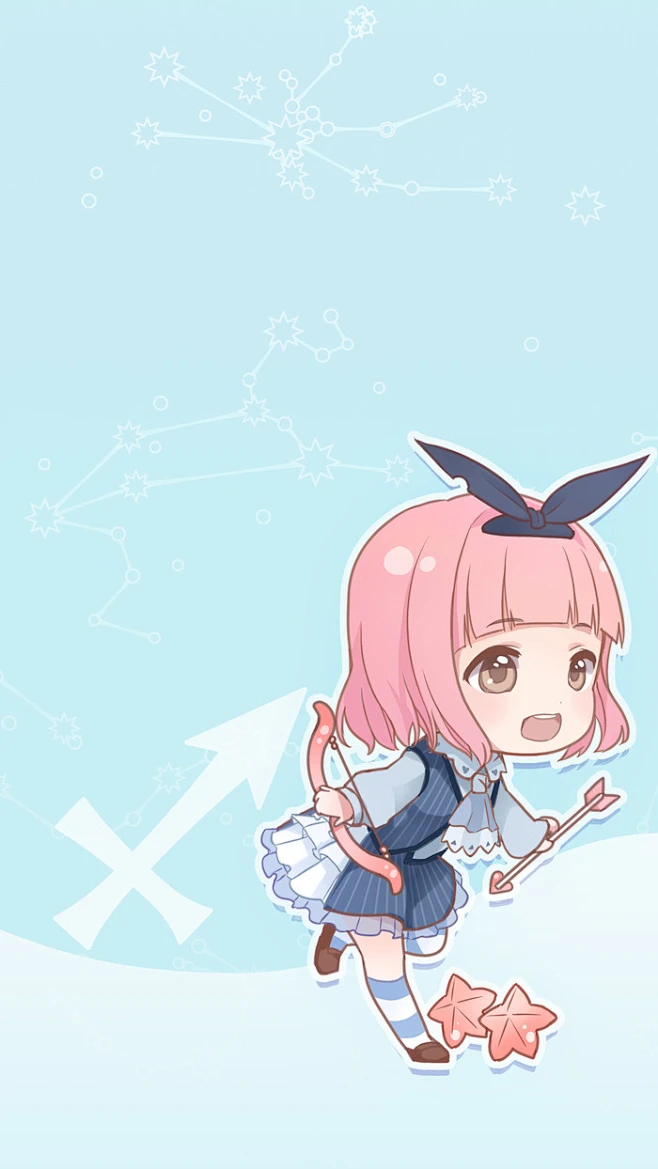 奇迹暖暖十二星座官方q版壁纸射手