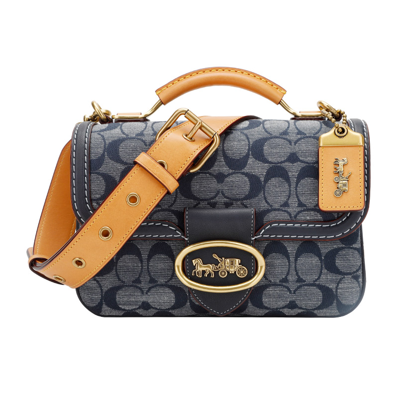 coach蔻驰女士新款时尚马车按扣手提单肩包礼物送女友3625b4bk参数