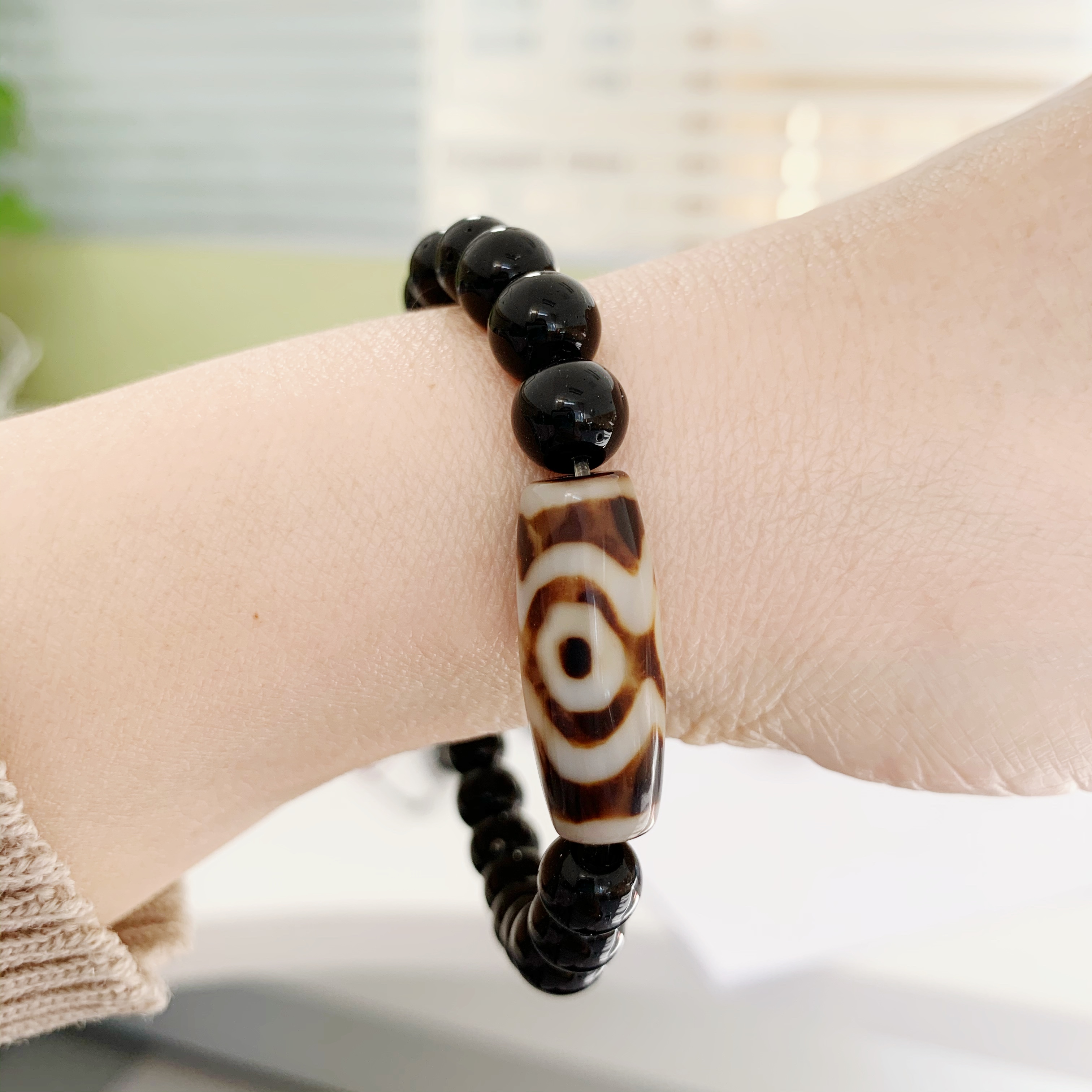 石榴石天珠手串