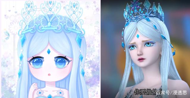 叶罗丽:全新叶罗丽仙子q版画像,冰公主不仅可爱,还非常的仙气