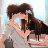 大尺度暧昧情侣头像 暧昧接吻情侣头像一对【点击鼠标右键下载】