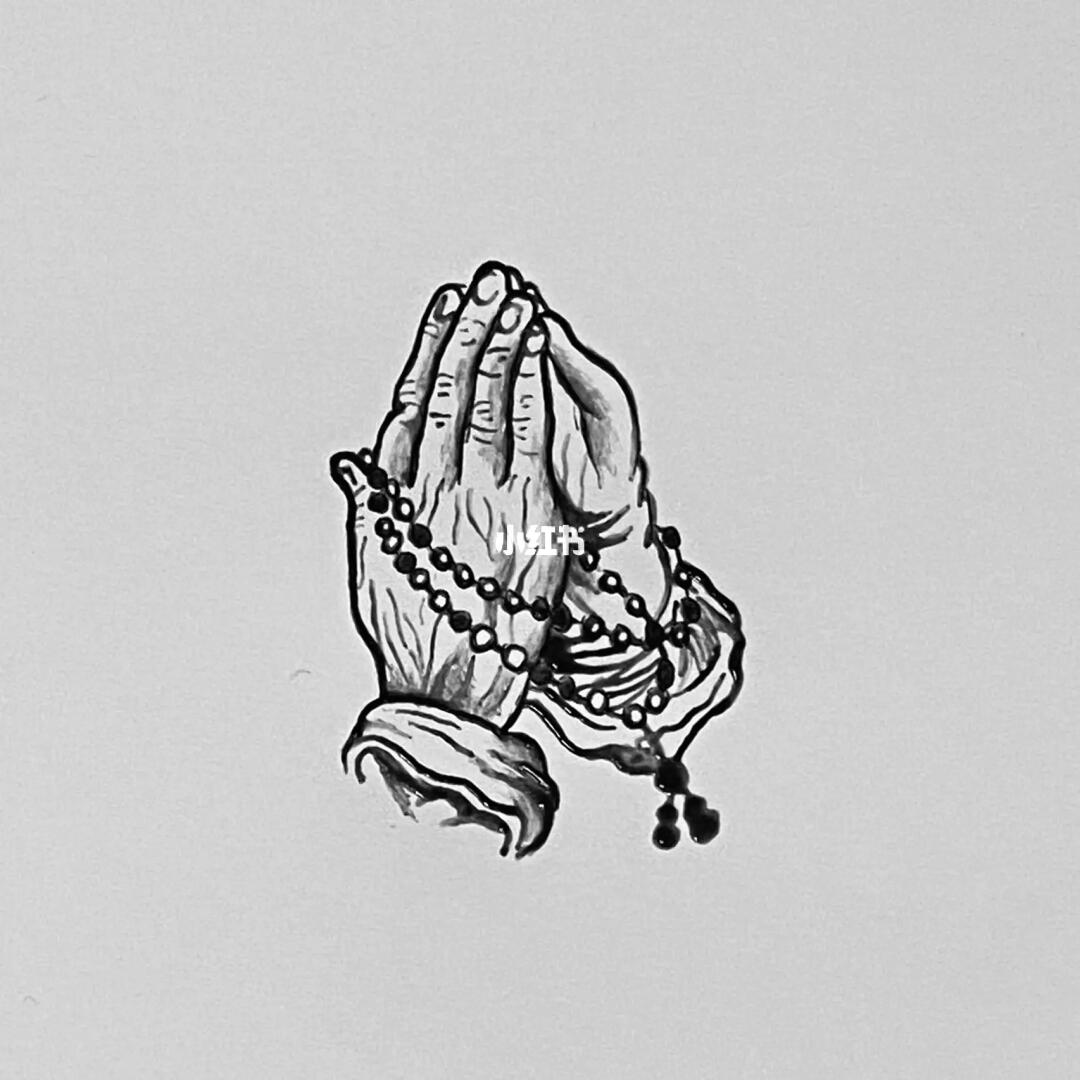 海娜手绘纹身图案分享祈福之手05