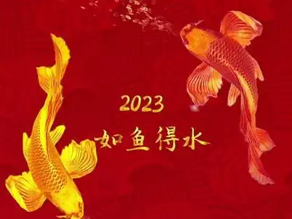 2023,如鱼得水#动态壁纸 #好运锦鲤 #新年快乐 @dou 小助手