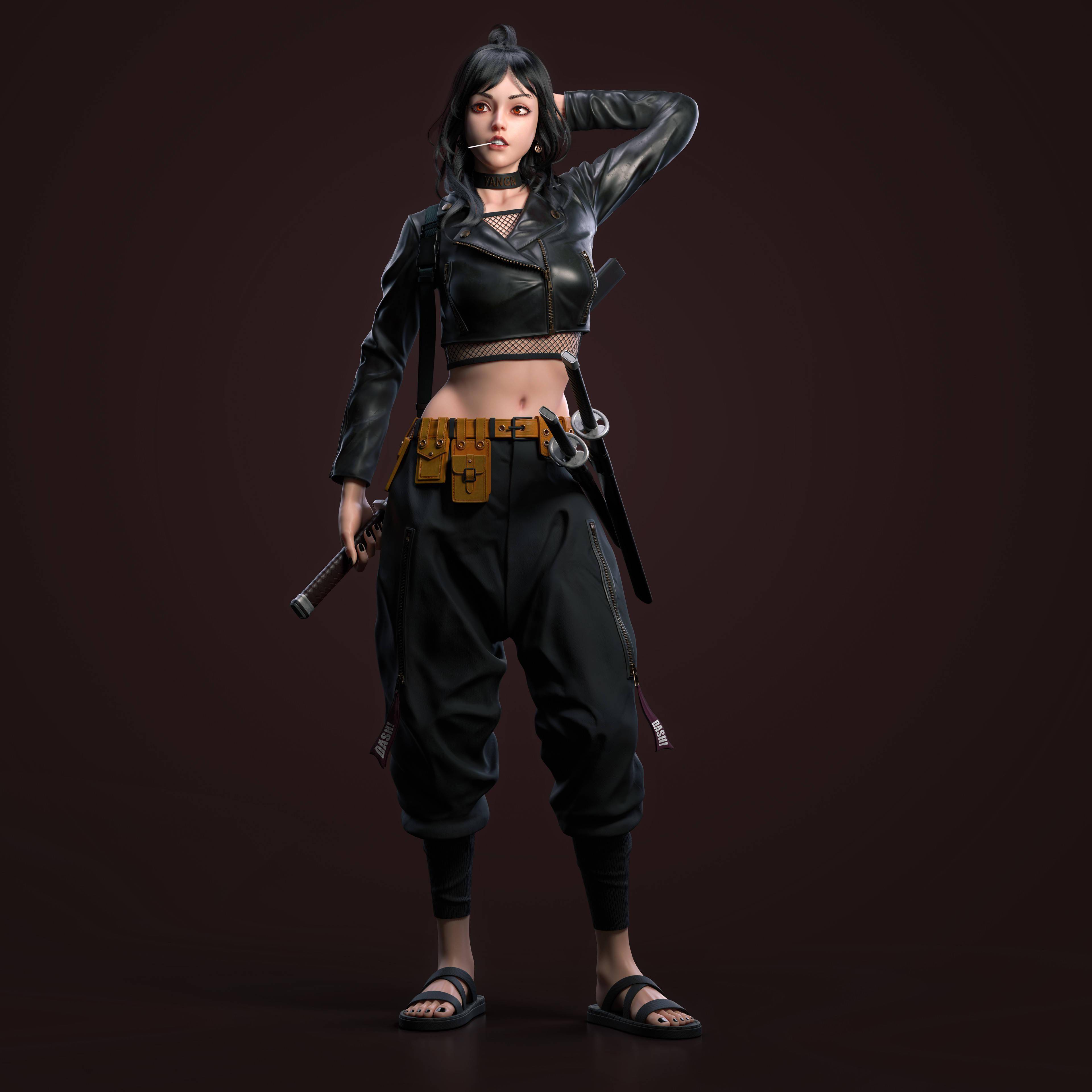 很棒的一组3d人物建模作品欣赏造型漂亮制作细节精美